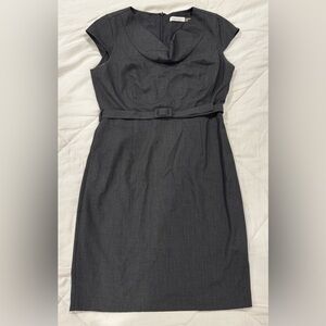 Calvin Klein Charcoal Strapless Dress